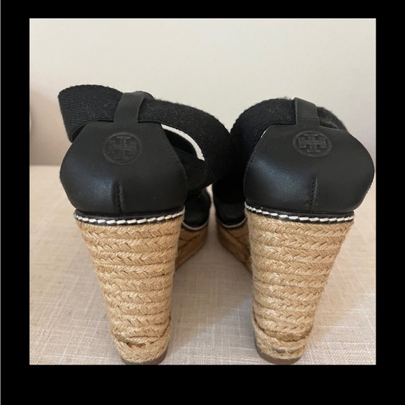 TORY BURCH BLACK FREIDA ESPADRILLES Size 9, Great condition! - Picture 2 of 5